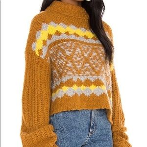 Free People Alpine Pullover Cinnamon Toast Combo